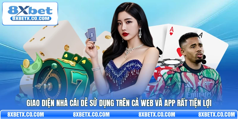 Giao diện nhà cái dễ sử dụng trên cả web và app rất tiện lợi